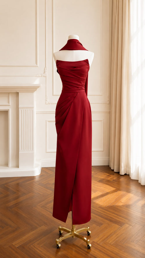 Rosavelle Ruched Maxi Dress