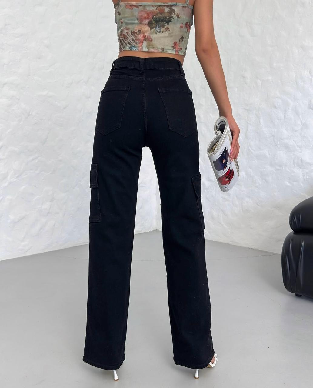 Sarya Lycra Cargo Palazzo Jeans - MD Fashionwear