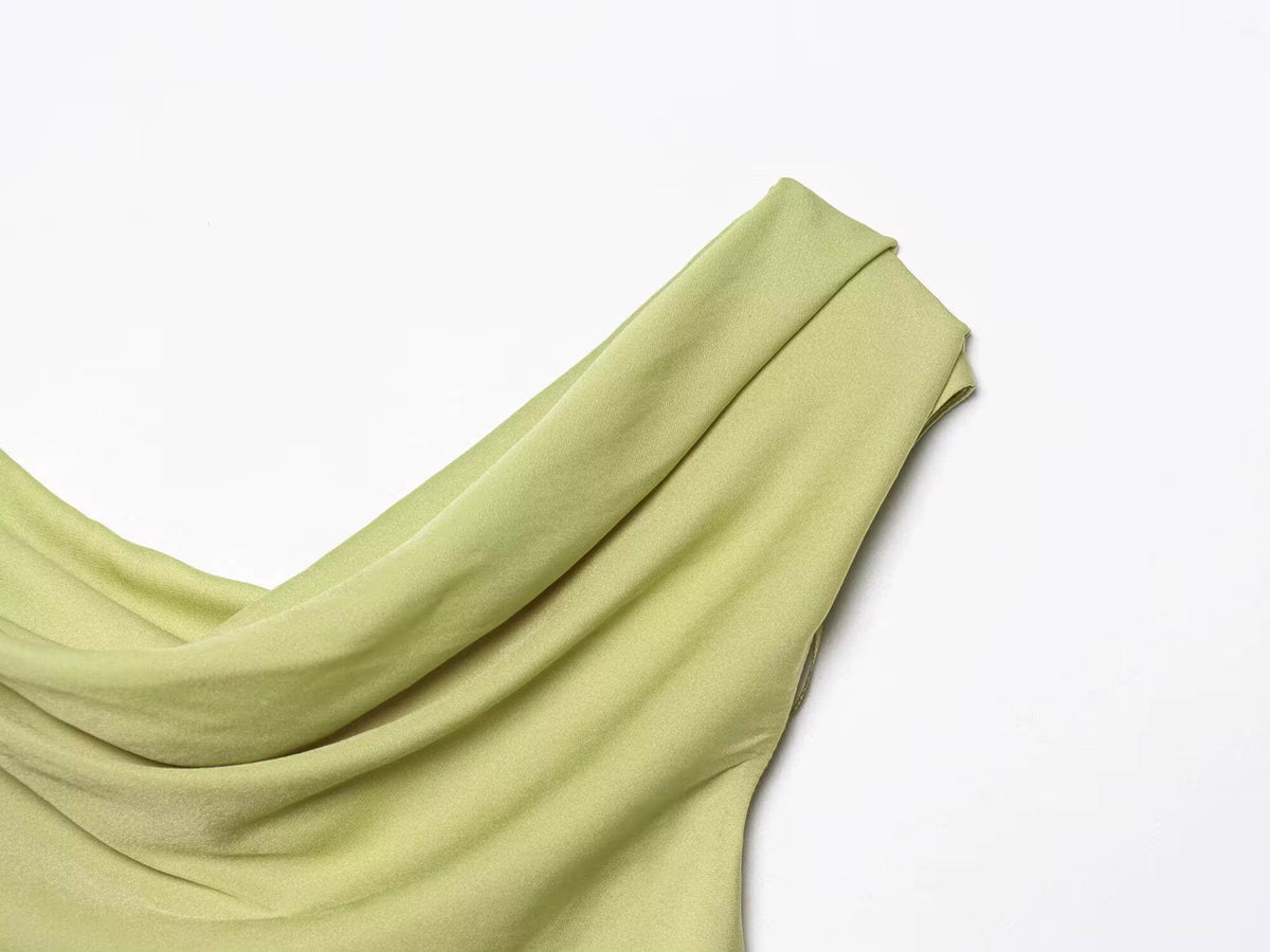 Sienna Satin Asymmetrical Tank Top