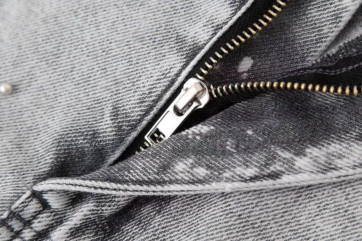 Sølvstøv Denim Nederdel