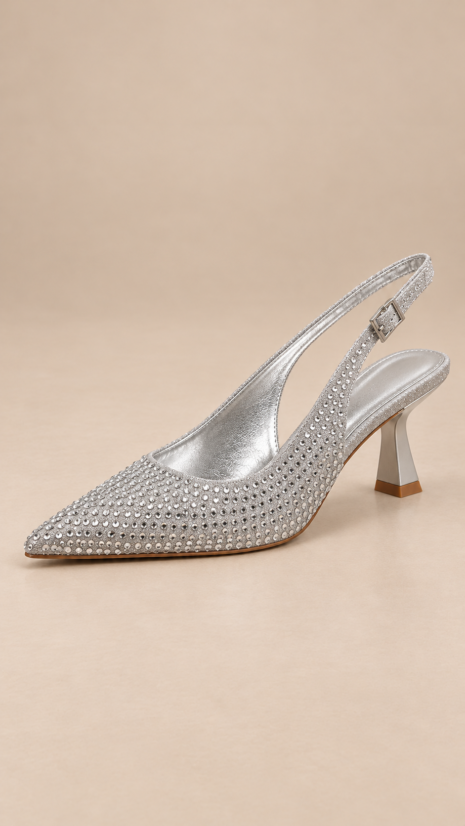 Lucinda Diamante Slingback — Silver product only