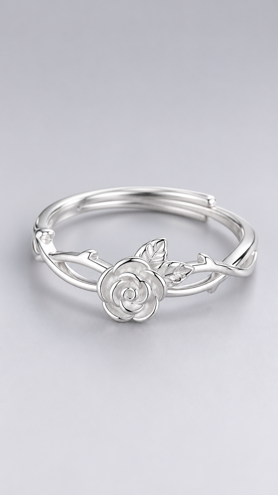 Rosalie Thorn-Vine Ring — Silver product only