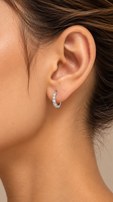 Camilla Pave Huggie Hoops