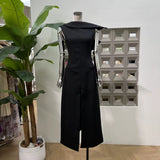 Slit Sleeveless dress