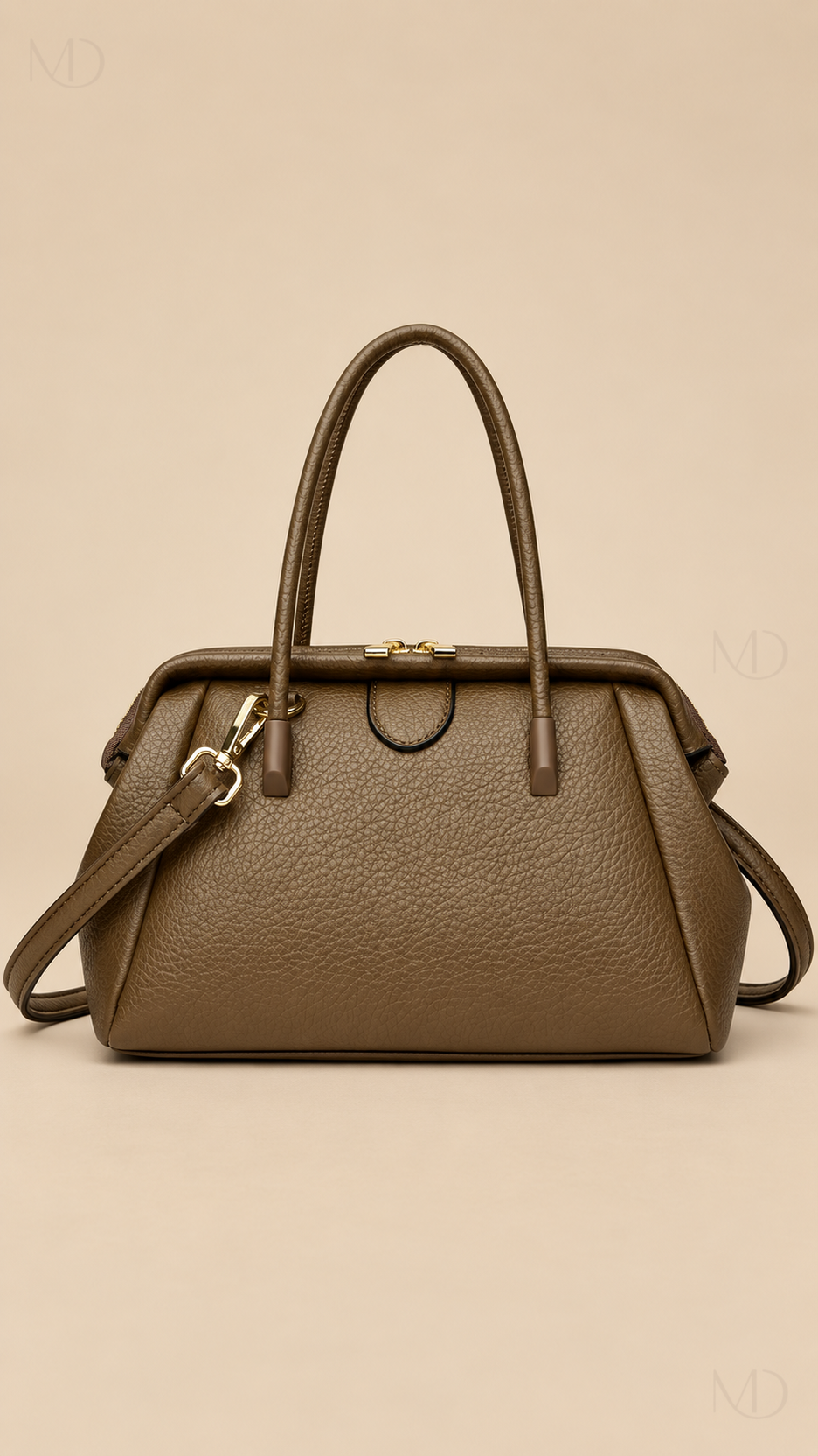 Sona Soft Boston Bag - Khaki product close-up