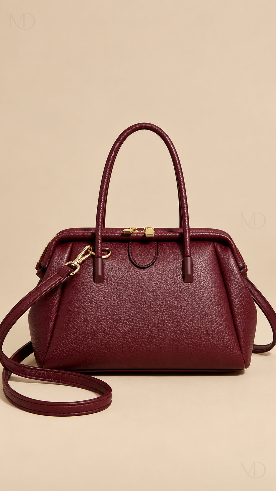 Sona Soft Boston Bag - Red product close-up
