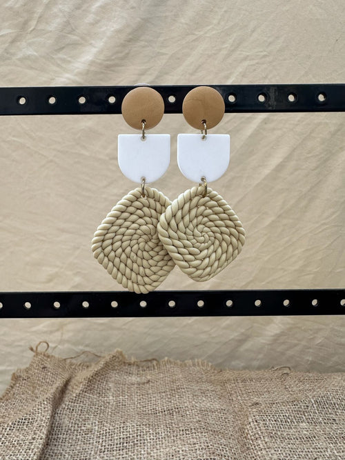 Square Braided Earrings