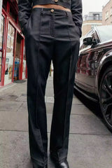 Straight ridge pants