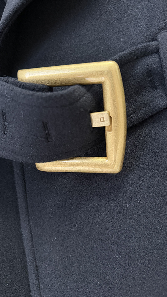 Ready stock: 2026 fall/winter new european and american celebrity-inspired fashion belted, oversized collar, mid-length wool blend coat — 10