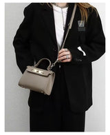 Taupe Grace Mini Top-Handle Bag