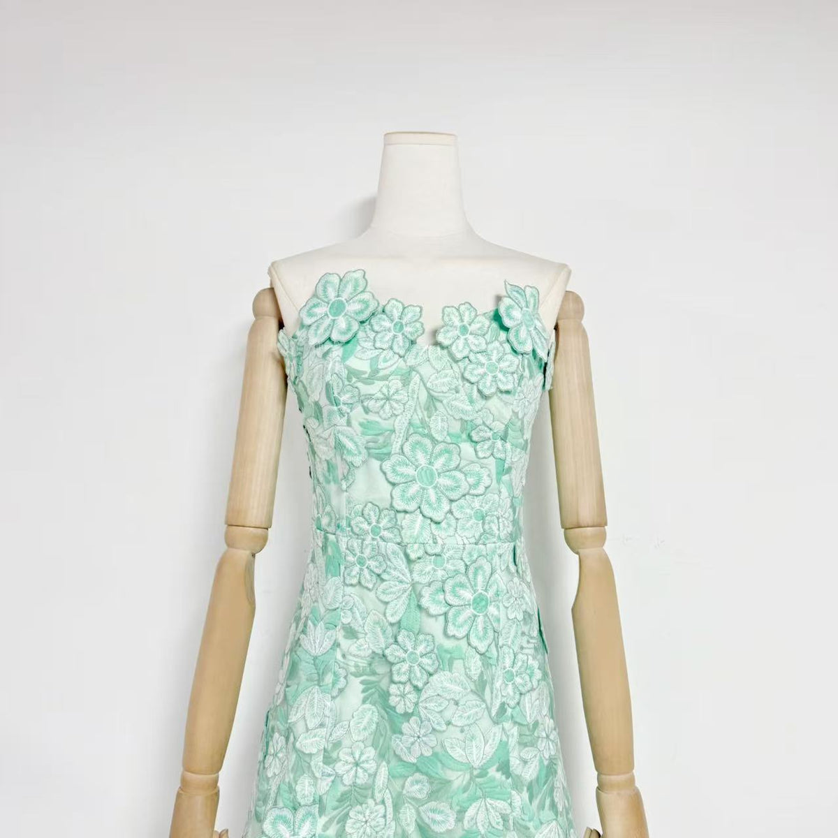 Verbena Guipure Lace and Tulle Maxi Dress