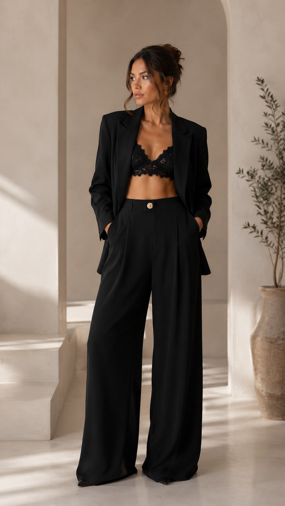 Victoria Tailored Straight-Leg Trousers