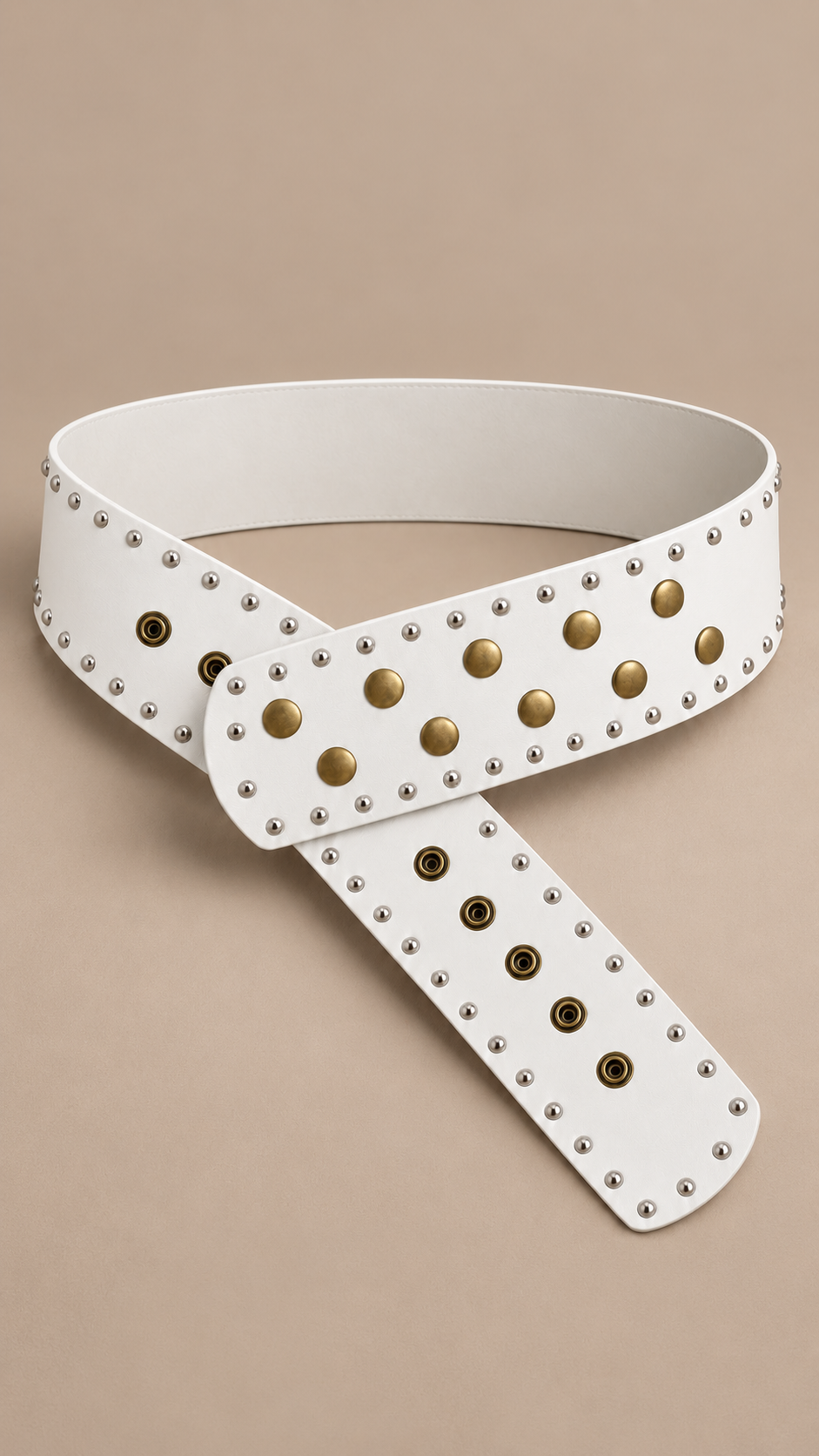 Rosaria Crossover Belt — White product only