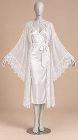 Rosaleen Bell-Sleeve Robe Set